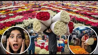 Hyderabad Big Flower Market | Pakistan Chowk 🌹🌹
