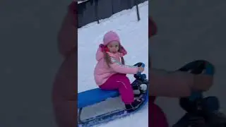 Sledding downhill #shorts #familyfun #travel