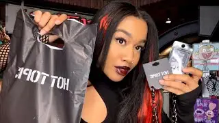 ASMR Hot Topic Girl Gives You A Makeover & Pierces Your Ears 🖤💄 Makeover Role-play