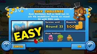 How to Beat The New Professor Evil Challenge Easy Challenge Week 23 Round 22 BTD BATTLES... 🐵