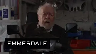 Aaron Tells Sandy And Paddy About Edna's Terrible Secret - Emmerdale