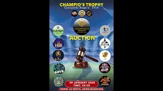 CHAMPIONS TROPHY GANAPATI NAGAR llSHORT PITCH CRICKET TOURNAMENT  SEASON - 2 [ AUCTION ]