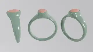 Blender for Jewelers: Create an Oval Diamond Bezel Setting Ring