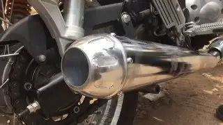 Royal Enfield Continental GT with IndiMotard Exhaust