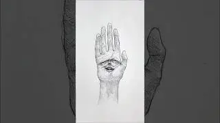 How To Draw a HAND ✋ #art #drawing #foryou #shorts