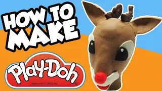 Play-Doh Surprise Eggs Rudolph!! Santa Needs You!! with 2 BIG Surprise Eggs!  Plus How-To