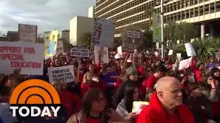 Classes in LA schools canceled after workers begin 3-day strike