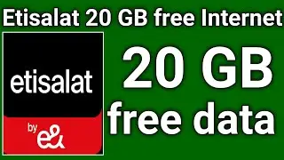 How do i Get Etisalat 20GB free internet | Etisalat 20 GB Data free