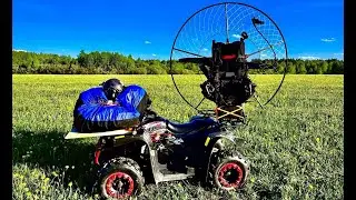 Полет на парамоторе Moster 185. Крыло Sky Paragliders Z-Blade. Скорость GPS.