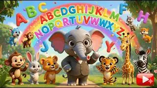 A to Z Alphabets in Jungle 🐘📚 | Fun ABC Learning for Kids