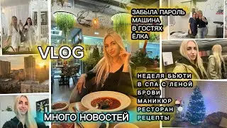VLOG/ МНОГО НОВОСТЕЙ/ МОИ БЬЮТИ / ЗАБЫЛА ПАРОЛЬ/ В СПА / БРОВИ / МАНИКЮР/ В ГОСТЯХ / РЕСТОРАН / ЁЛКА