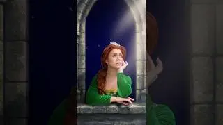 Фиона💚Второй герой из серии преображений &laquo;Шрека&raquo;✨Как вам образ? #шрек#макияж#transition