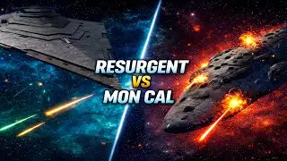 Resurgent-Class Star Destroyer vs New Mon Calamari Cruisers | Empire at War AR