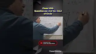 Class 10 Maths Circles 🔥 Ex 10.2 Q2 | NCERT Question 2 Explained in 3 Minutes    #shorts #education