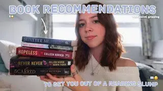 Books to get you out of that READING SLUMP or get you INTO reading 📖☁️