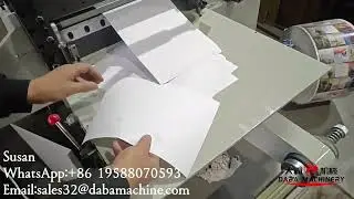 DABA Cheap Price Label Sticker Flatbed Die Cutting Machine With Sheeting Function Ship To Colombia