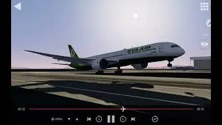 Eva Airways 787-10 landing Kansai