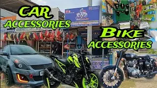 CAR ACCESSORIES || BIKE ACCESSORIES || nagaon bike modified | #carlight #bikemodification #carparts
