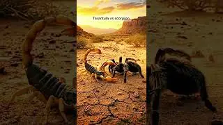 tarantula vs scorpion #wildlife #forentertainmentpurposesonly