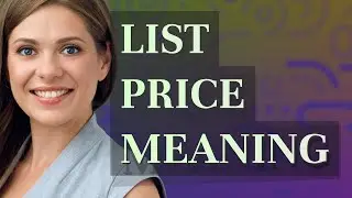 List price | meaning of List price