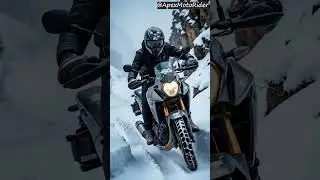 Snowstorm Descent in Patagonia ❄️ | Suzuki V-Strom 800DE POV in 8K #Shorts