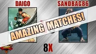 SFV - Daigo [Ryu] VS SandBag86 [Akuma] - AMAZING MATCHES!