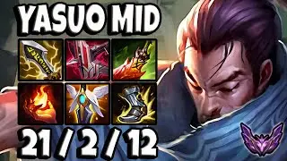Yasuo MID vs Ahri [ OTP ] Lol Korea Master Patch 12.23 ✅