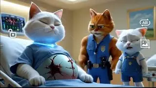 Police fail to rescue pregnant cat from werewolf monster Sad story of cat family#cat #shorts#ai