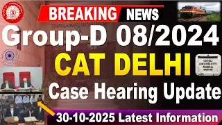 TODAY CAT Delhi Group D Court case hearing Update|30 October 2025 | for all by #SRINIVASMechAcademy