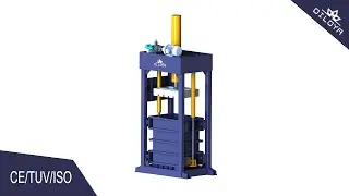 Vertical Second Hand Clothes Compress Baler