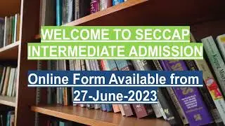 SECCAP Admission 2023 - 2024 Starts