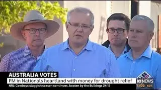 Scott Morrison campaigning in the very safe Nationals seat of Parkes