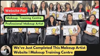 Makeup Training Centre Website | Makeup Artist Website Design | Just Completed a Website for Client