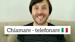 Chiamare vs telefonare. Lezione espresso I.