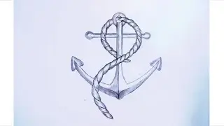 How To Draw a Boat Anchor || Boat Anchor Drawing  || Learn With Smart Sketch ||