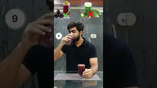 Right or Left challenge black plum Juice vs Karela juice😹