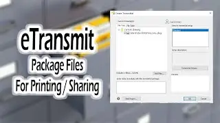 103 - Using eTransmit Command in progecad