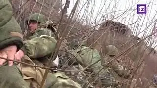 footage posted on separatist aligned channels claiming to show pro  Russian forces trying to advance