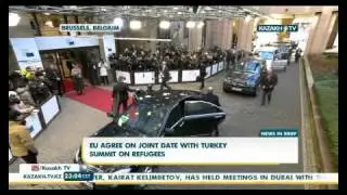 EU agree on joint date with Turkey summit on refugees - KazakhTV
