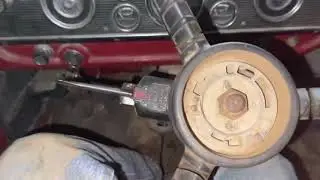 Cold starting the Ford F600 dump truck