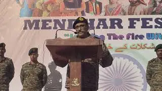 Indian Army GOC 25 infantry Division Address Mendhar Youth.