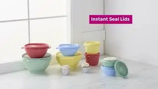 Tupperware Heritage 16piece Square and Round Bowl Set