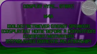 Cosplay Hype... Start [M4A ASMR Roleplay]