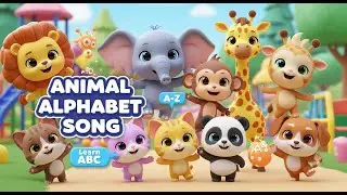Animal Alphabet Song 🐶🔤 | Learn ABC A–Z | Kids Song & Nursery Rhymes