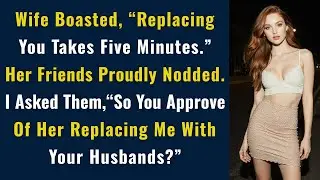 Wife Boasted, “Replacing You Takes Five Minutes.”Her Friends Proudly Nodded. I Asked…