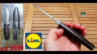 Нож Crivit с фиксированным лезвием от Lidl, лезвие из нержавеющей стали 4,99 &euro; Full Tang Review 2021