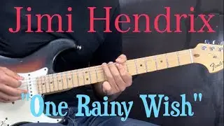Jimi Hendrix - One Rainy Wish (PART 1) - Blues/Rock Guitar Lesson (w/Tabs)