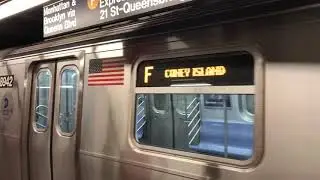 R160B Siemens F train @parsons blvd