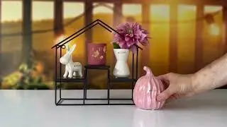 DIY Metallhaus mit Herbstdeko