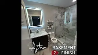 Yorkville, IL | Basement Bathroom Renovation Before and After | Remodel | Finishing Project